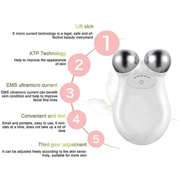 Beauty Microcurrent Facial Toning Massager FLIXME WORLD