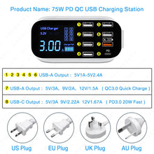 8/4-Port LED Display USB Charger FLIXME WORLD