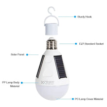 Rechargeable LED Bulb E27 12W Solar Lamp FLIXME WORLD