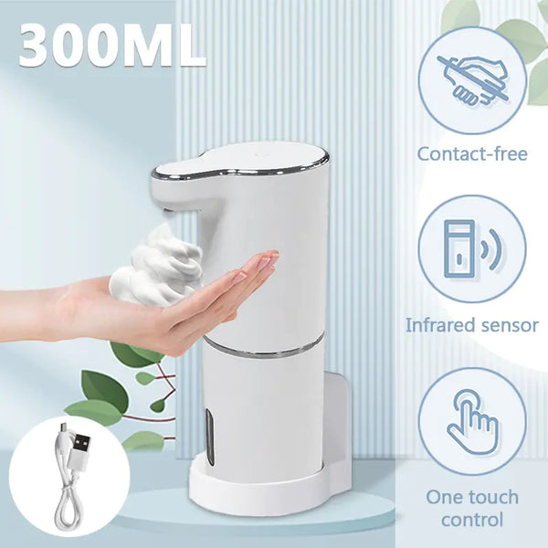 Automatic Foaming Soap Dispenser Rechargeable FLIXME WORLD