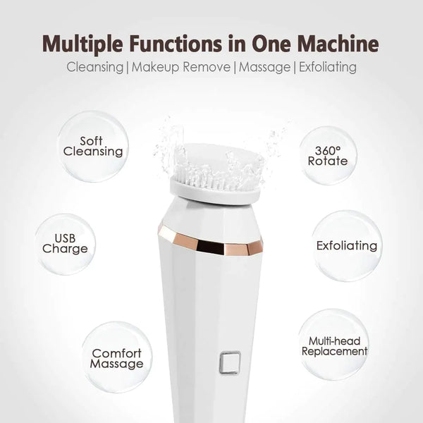 4 In 1 Facial Cleansing Brush FLIXME WORLD